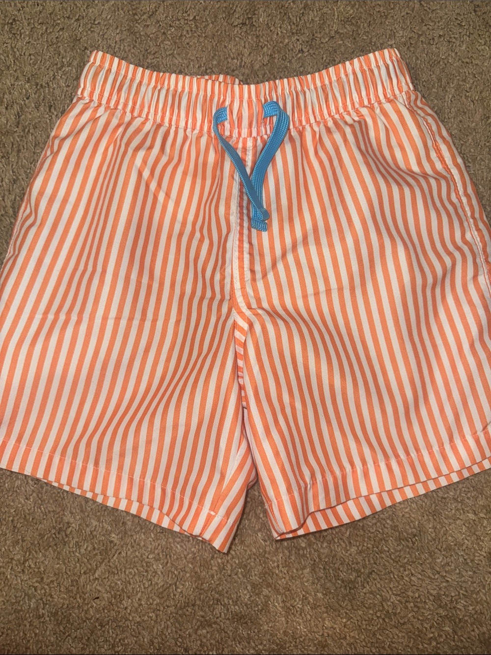 Primary Orange and White Striped Shirt